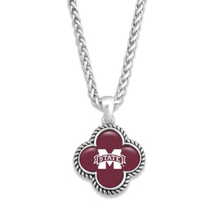 MS State Clover Necklace