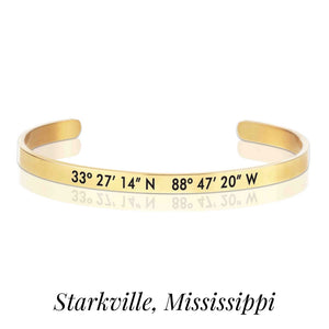 Starkville Coordinates Bracelet