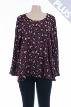 Burgundy Leopard Tunic