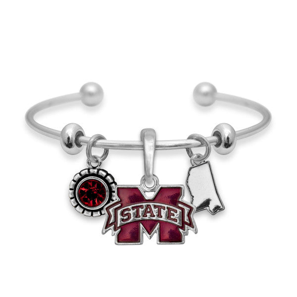MSU Charm Cuff Bracelet