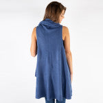 Knit vest with cape detail